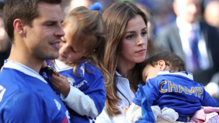 Adriana Guerendiain With Husband Cesar Azpilicueta And Kids